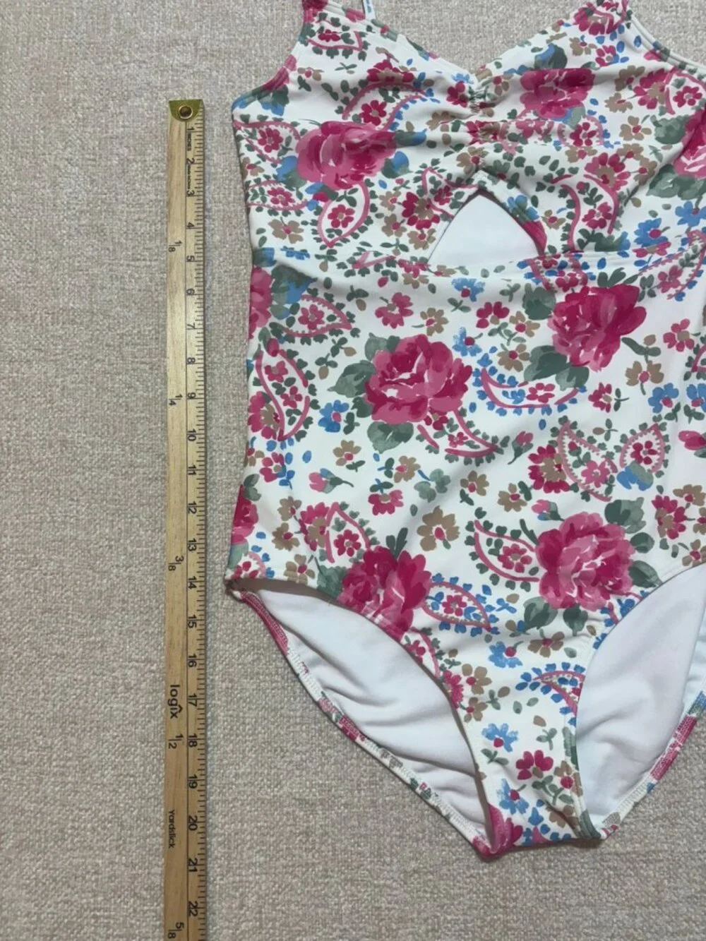 Abercrombie Kids Floral One Piece Swimsuit NWT Girls Size 17/18